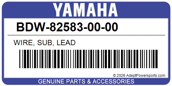 Yamaha BDW-82583-00-00 Wire, Sub, Lead