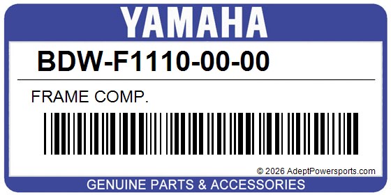 Yamaha BDW-F1110-00-00 Frame Comp.