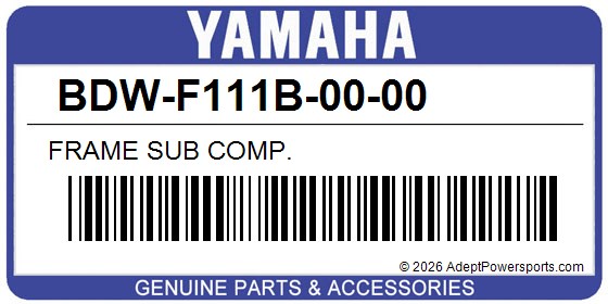 Yamaha BDW-F111B-00-00 Frame Sub Comp.