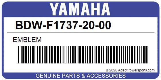 Yamaha BDW-F1737-20-00 Emblem