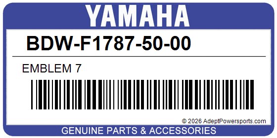 Yamaha BDW-F1787-50-00 Emblem 7