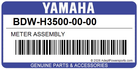 Yamaha BDW-H3500-00-00 Meter Assembly