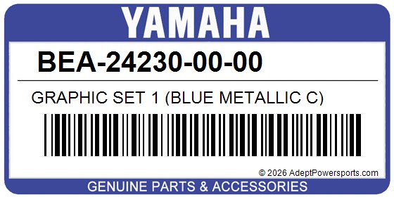 Yamaha BEA-24230-00-00 Graphic Set 1 (Blue Metallic C)