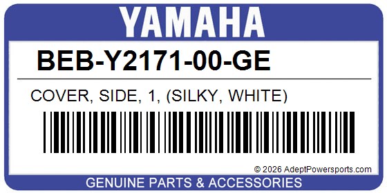 Yamaha BEB-Y2171-00-GE Cover, Side, 1, (Silky, White)