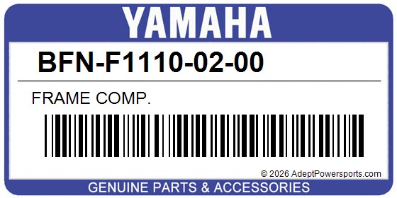 Yamaha BFN-F1110-02-00 Frame Comp.