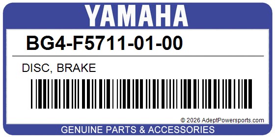 Yamaha BG4-F5711-01-00 Disc, Brake