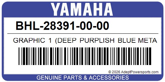 Yamaha BHL-28391-00-00 Graphic 1 (Deep Purplish Blue Metallic C)