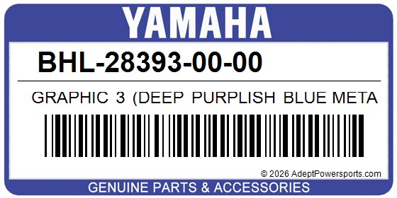 Yamaha BHL-28393-00-00 Graphic 3 (Deep Purplish Blue Metallic C)