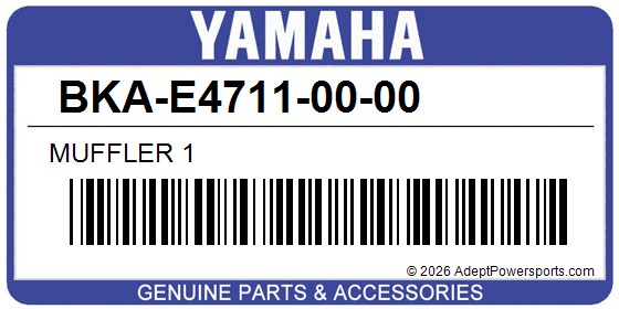 Yamaha BKA-E4711-00-00 Muffler 1
