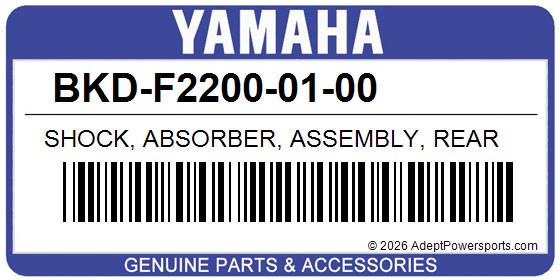 Yamaha BKD-F2200-01-00 Shock, Absorber, Assembly, Rear