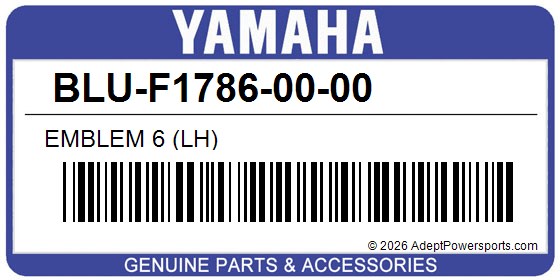 Yamaha BLU-F1786-00-00 Emblem 6 (Lh)