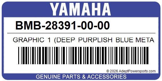 Yamaha BMB-28391-00-00 Graphic 1 (Deep Purplish Blue Metallic C)