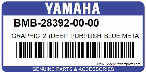 Yamaha BMB-28392-00-00 Graphic 2 (Deep Purplish Blue Metallic C)
