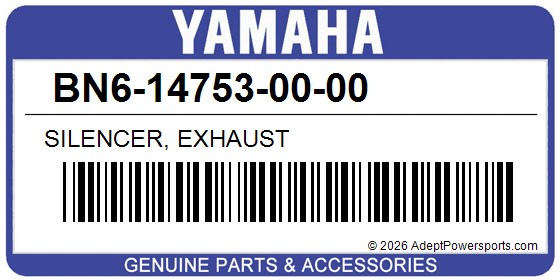 Yamaha BN6-14753-00-00 Silencer, Exhaust