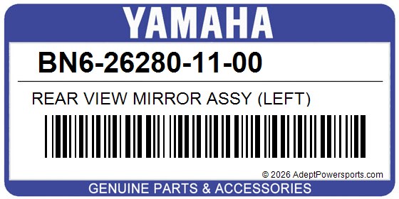 Yamaha BN6-26280-11-00 Rear View Mirror Assy (Left)