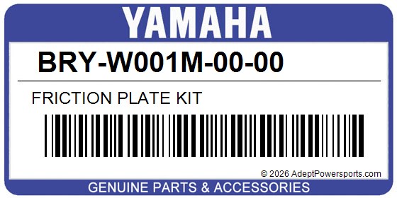 Yamaha BRY-W001M-00-00 Friction Plate Kit