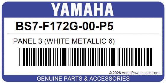 Yamaha BS7-F172G-00-P5 Panel 3 (White Metallic 6)
