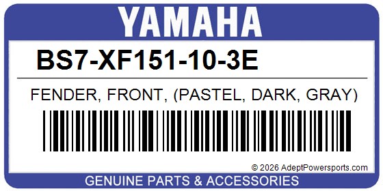 Yamaha BS7-XF151-10-3E Fender, Front, (Pastel, Dark, Gray)
