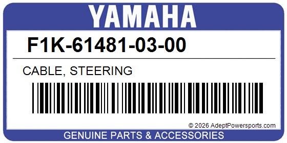 Yamaha F1K-61481-03-00 Cable, Steering
