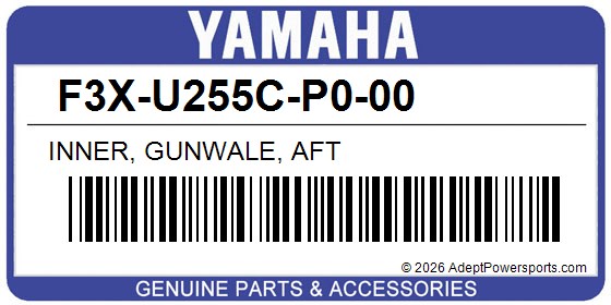 Yamaha F3X-U255C-P0-00 Inner, Gunwale, Aft