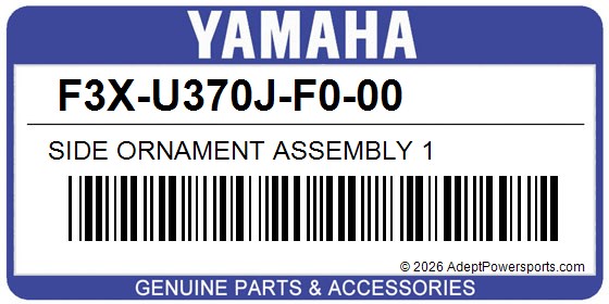 Yamaha F3X-U370J-F0-00 Side Ornament Assembly 1