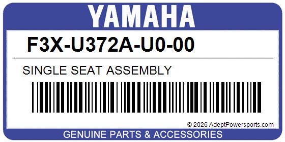 Yamaha F3X-U372A-U0-00 Single Seat Assembly