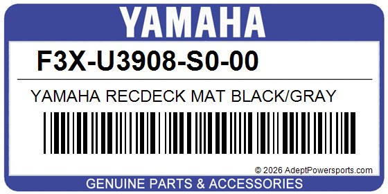 Yamaha F3X-U3908-S0-00 Yamaha Recdeck Mat Black/Gray