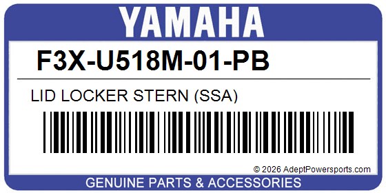 Yamaha F3X-U518M-01-PB Lid Locker Stern (Ssa)