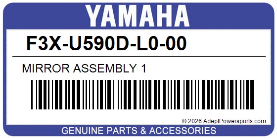 Yamaha F3X-U590D-L0-00 Mirror Assembly 1