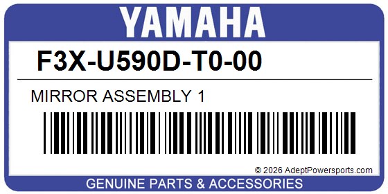 Yamaha F3X-U590D-T0-00 Mirror Assembly 1