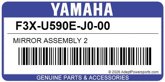 Yamaha F3X-U590E-J0-00 Mirror Assembly 2