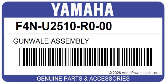 Yamaha F4N-U2510-R0-00 Gunwale Assembly
