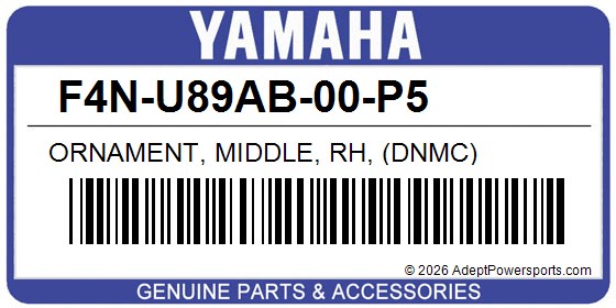 Yamaha F4N-U89AB-00-P5 Ornament, Middle, Rh, (Dnmc)