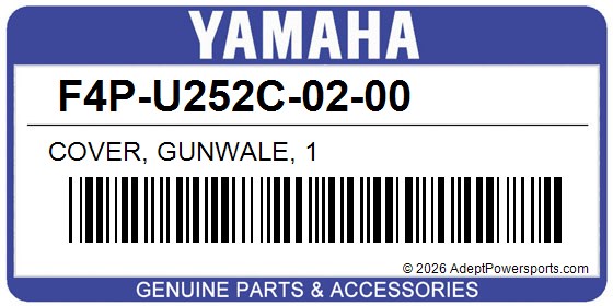 Yamaha F4P-U252C-02-00 Cover, Gunwale, 1