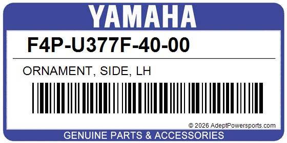Yamaha F4P-U377F-40-00 Ornament, Side, Lh