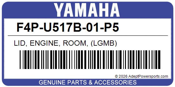 Yamaha F4P-U517B-01-P5 Lid, Engine, Room, (Lgmb)