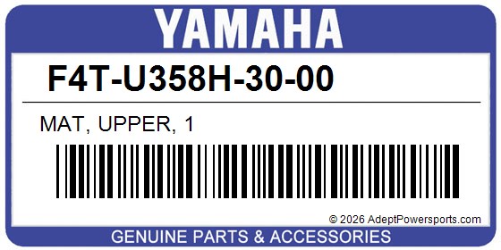 Yamaha F4T-U358H-30-00 Mat, Upper, 1