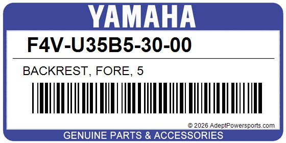 Yamaha F4V-U35B5-30-00 Backrest, Fore, 5