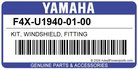 Yamaha F4X-U1940-01-00 Kit, Windshield, Fitting