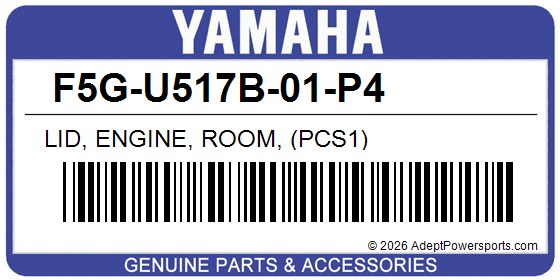 Yamaha F5G-U517B-01-P4 Lid, Engine, Room, (Pcs1)