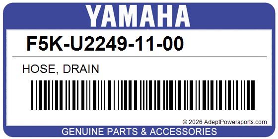 Yamaha F5K-U2249-11-00 Hose, Drain