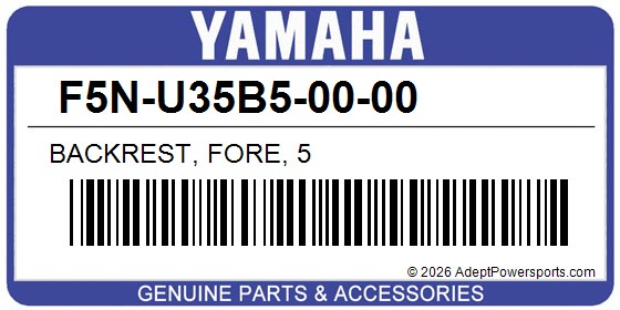 Yamaha F5N-U35B5-00-00 Backrest, Fore, 5