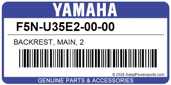 Yamaha F5N-U35E2-00-00 Backrest, Main, 2