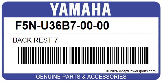 Yamaha F5N-U36B7-00-00 Back Rest 7