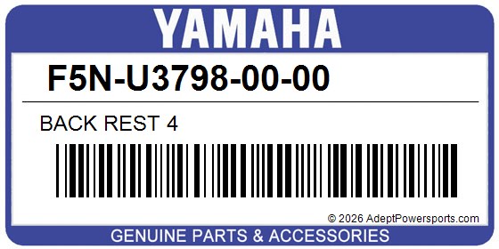 Yamaha F5N-U3798-00-00 Back Rest 4