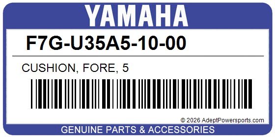 Yamaha F7G-U35A5-10-00 Cushion, Fore, 5