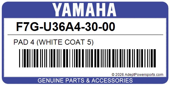 Yamaha F7G-U36A4-30-00 Pad 4 (White Coat 5)