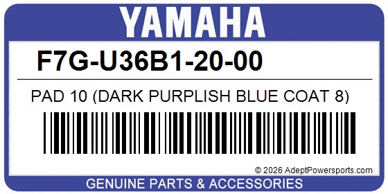 Yamaha F7G-U36B1-20-00 Pad 10 (Dark Purplish Blue Coat 8)