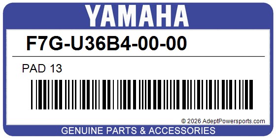 Yamaha F7G-U36B4-00-00 Pad 13