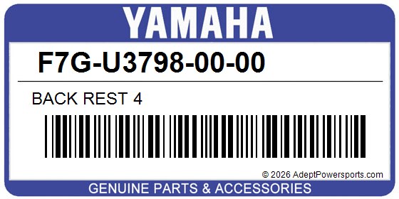 Yamaha F7G-U3798-00-00 Back Rest 4